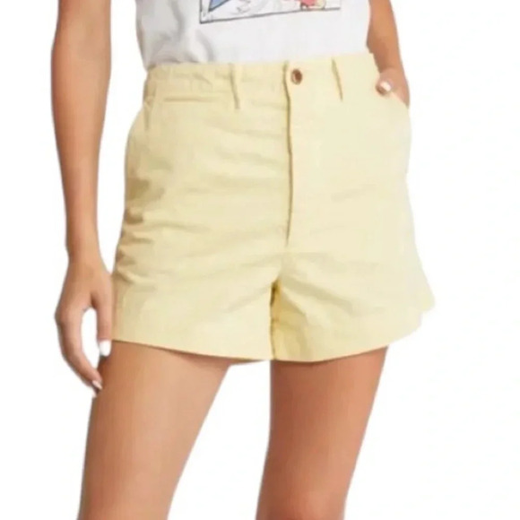 RE/DONE 90s Trouser Cotton Short Relaxed Fit in Washed Buttercream size 31 NWT - Picture 2 of 8